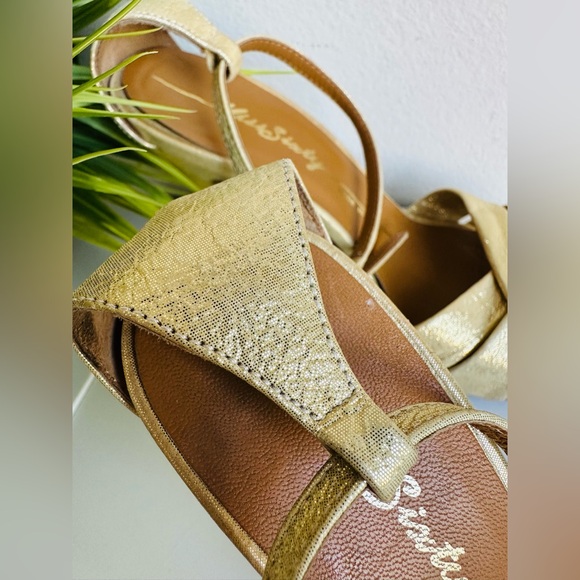 Miss Sixty | Leather Gold Sandals - Picture 7 of 16